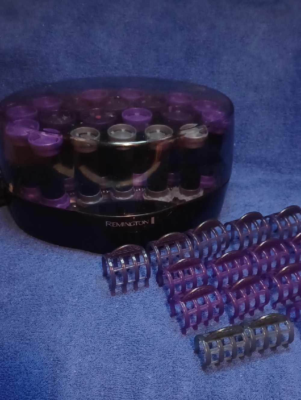 Remington Iconic Protective  Hot Rollers Set in Purple and Black